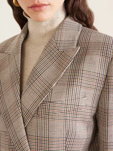 Anine Bing Aretha Checked Wool Blazer | Thumbnail 5 Anine Bing Aretha Checked Wool Blazer | Thumbnail 5