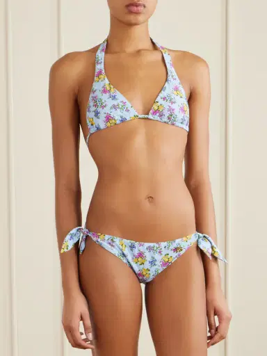 Dolce & Gabbana Embellished Floral-print Triangle Bikini | Thumbnail 2 Dolce & Gabbana Embellished Floral-print Triangle Bikini | Thumbnail 2