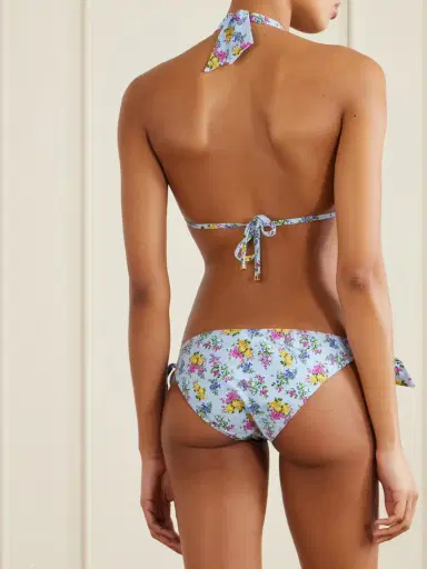 Dolce & Gabbana Embellished Floral-print Triangle Bikini | Thumbnail 3 Dolce & Gabbana Embellished Floral-print Triangle Bikini | Thumbnail 3