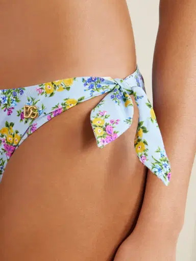 Dolce & Gabbana Embellished Floral-print Triangle Bikini | Thumbnail 4 Dolce & Gabbana Embellished Floral-print Triangle Bikini | Thumbnail 4
