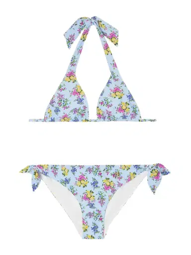 Dolce & Gabbana Embellished Floral-print Triangle Bikini | Thumbnail 1 Dolce & Gabbana Embellished Floral-print Triangle Bikini | Thumbnail 1