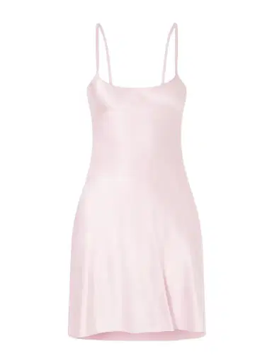 Courrèges Silk-satin Mini Dress | Thumbnail 1 Courrèges Silk-satin Mini Dress | Thumbnail 1