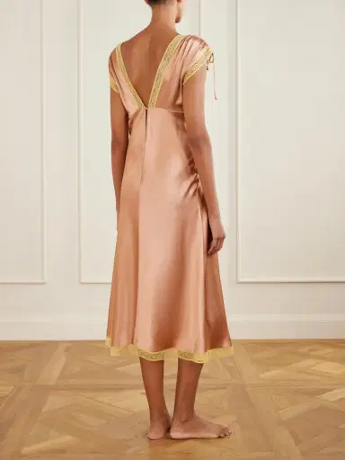 Eres Sophistiquée Lace-trimmed Silk-satin Nightdress | Thumbnail 3 Eres Sophistiquée Lace-trimmed Silk-satin Nightdress | Thumbnail 3