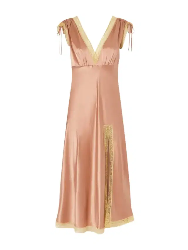 Sophistiquée Lace-trimmed Silk-satin Nightdress