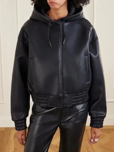 The Frankie Shop Jackson Hooded Bomber Jacket | Thumbnail 3 The Frankie Shop Jackson Hooded Bomber Jacket | Thumbnail 3