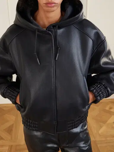 The Frankie Shop Jackson Hooded Bomber Jacket | Thumbnail 5 The Frankie Shop Jackson Hooded Bomber Jacket | Thumbnail 5