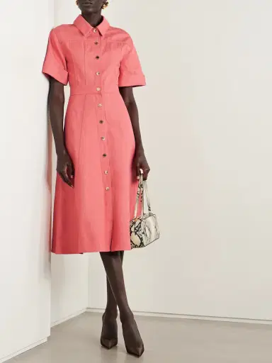 Carolina Herrera Denim Midi Shirt Dress | Thumbnail 2