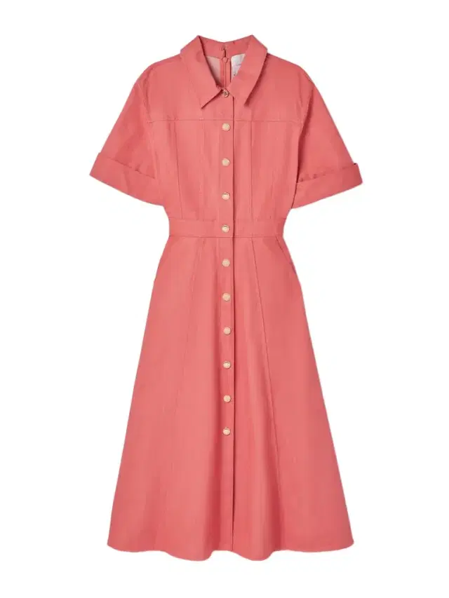 Denim Midi Shirt Dress