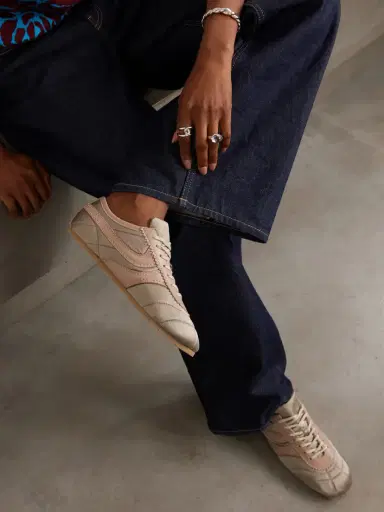 Dries Van Noten Leather-trimmed Paneled Satin Sneakers | Thumbnail 2 Dries Van Noten Leather-trimmed Paneled Satin Sneakers | Thumbnail 2