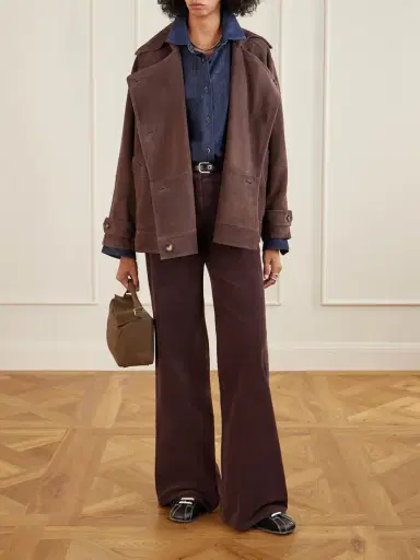 Loewe Double-breasted Suede Jacket | Thumbnail 2 Loewe Double-breasted Suede Jacket | Thumbnail 2