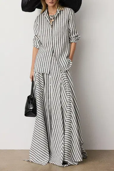 Ralph Lauren Umbrella Stripe Maxi Skirt | Thumbnail 4 Ralph Lauren Umbrella Stripe Maxi Skirt | Thumbnail 4