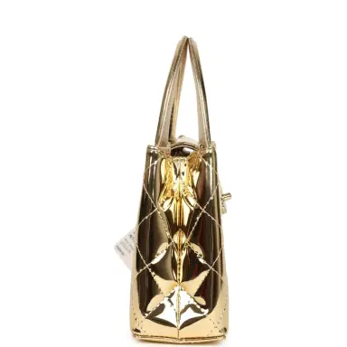 Chanel Chanel Small Kelly Shopper Light Gold Metallic Mirror Calfskin Light Gold Hardware | Thumbnail 3
