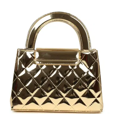 Chanel Chanel Small Kelly Shopper Light Gold Metallic Mirror Calfskin Light Gold Hardware | Thumbnail 4