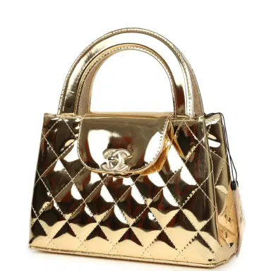 Chanel Chanel Small Kelly Shopper Light Gold Metallic Mirror Calfskin Light Gold Hardware | Thumbnail 5
