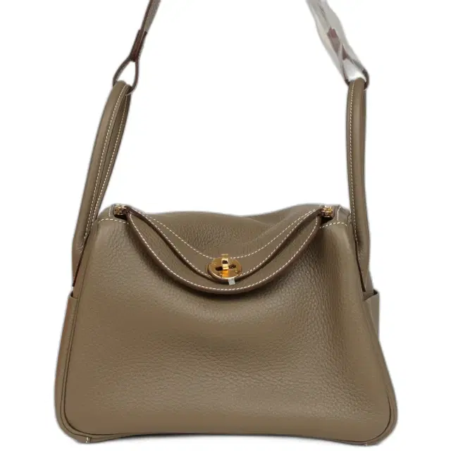 Hermes Lindy 26 Etoupe Clemence Gold Hardware