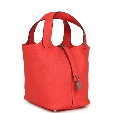HERMÈS Hermes Picotin Lock 18 Rose Texas Clemence Palladium Hardware | Thumbnail 2