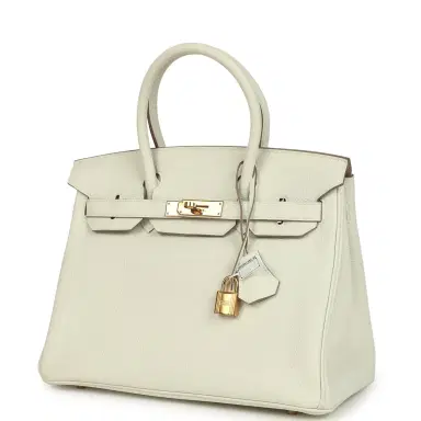HERMÈS Pre-owned Hermes Birkin 30 Mushroom Togo Gold Hardware | Thumbnail 5 HERMÈS Pre-owned Hermes Birkin 30 Mushroom Togo Gold Hardware | Thumbnail 5