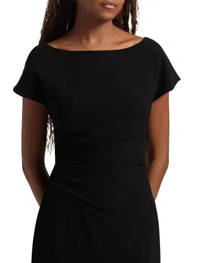 Lela Rose Women's Cascade Fluid Crêpe Midi-Dress | Thumbnail 6