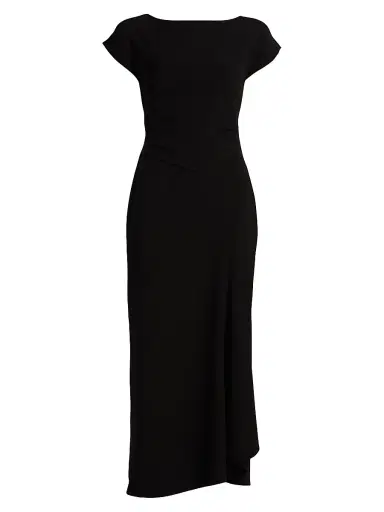 Lela Rose Women's Cascade Fluid Crêpe Midi-Dress | Thumbnail 1