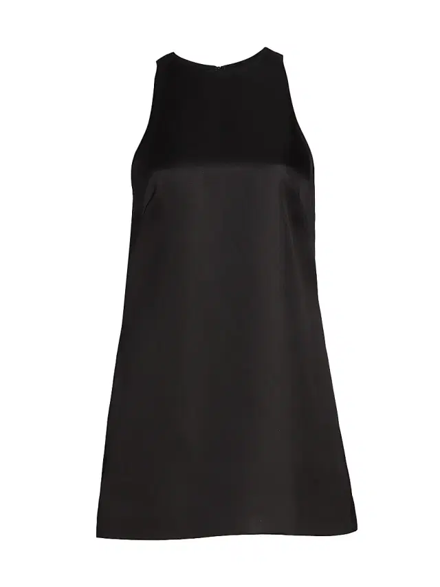 Women's The Joelle Wool-Silk Minidress - Black