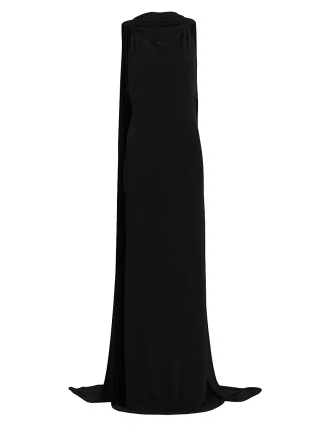 Women's The Presley Draped Gown - Black
