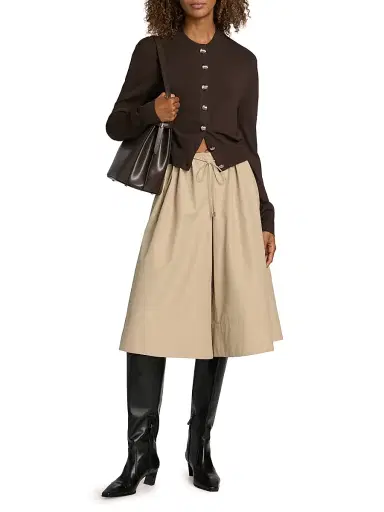 Brandon Maxwell Women's The Aubrey Cardigan - Truffle | Thumbnail 2