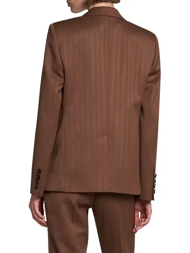 Stella McCartney Women's Stripe Wool Blazer - Sienna | Thumbnail 4 Stella McCartney Women's Stripe Wool Blazer - Sienna | Thumbnail 4