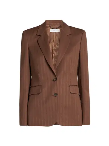 Stella McCartney Women's Stripe Wool Blazer - Sienna | Thumbnail 1 Stella McCartney Women's Stripe Wool Blazer - Sienna | Thumbnail 1