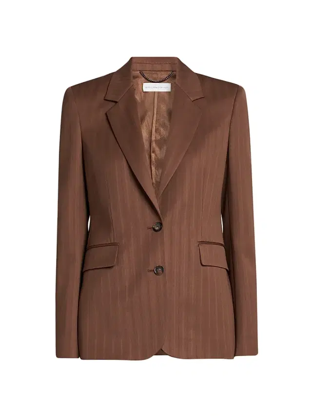 Stella McCartney Women's Stripe Wool Blazer - Sienna