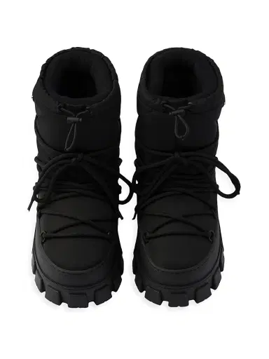 Prada Women's Re-Nylon Gabardine Apres-Ski Boots - Black - Size 15 | Thumbnail 2