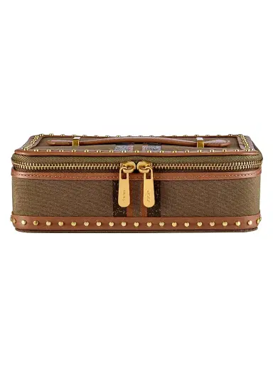 Wolf Ida Travel Zip Jewelry Case - Khaki | Thumbnail 1