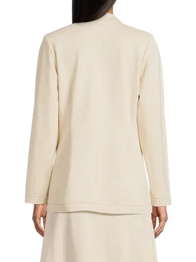 Misook Women's Tailored Ponte One-Button Blazer - Biscotti Black - Size XXL | Thumbnail 5