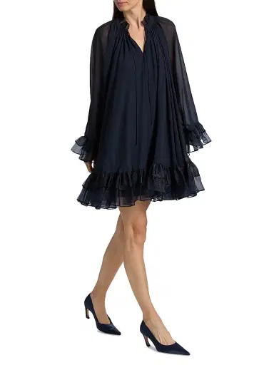 Cinq à Sept Women's Clairette Ruffled Minidress | Thumbnail 2 Cinq à Sept Women's Clairette Ruffled Minidress | Thumbnail 2