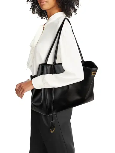 Balenciaga Women's Rodeo Leather Tote Bag - Black | Thumbnail 2