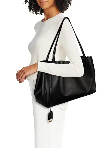 Balenciaga Women's Rodeo Leather Tote Bag - Black | Thumbnail 3