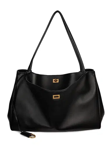 Balenciaga Women's Rodeo Leather Tote Bag - Black | Thumbnail 1