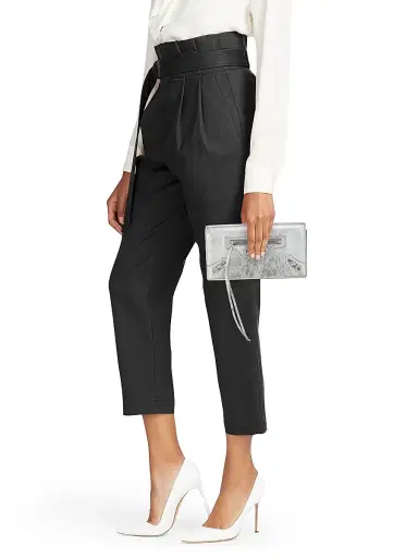 Balenciaga Women's Le City Leather Wallet - Silver | Thumbnail 3