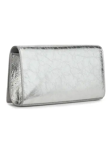 Balenciaga Women's Le City Leather Wallet - Silver | Thumbnail 4