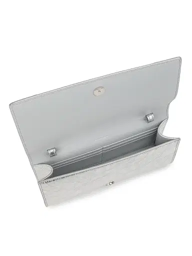 Balenciaga Women's Le City Leather Wallet - Silver | Thumbnail 5