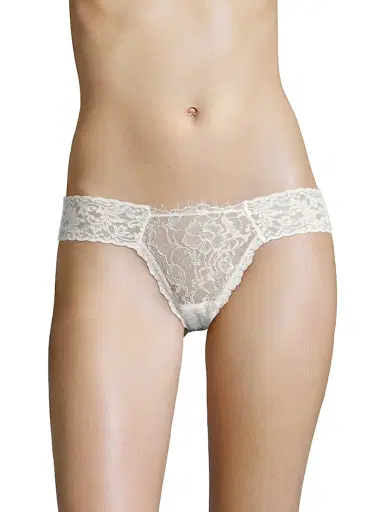Hanky Panky Women's After Midnight Wink Diamond Thong - Marshmallow | Thumbnail 2