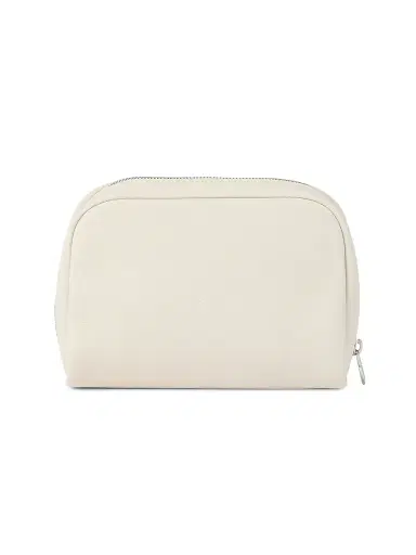 Brunello Cucinelli Fine Grain Calfskin Slim Beauty Case - Chalk | Thumbnail 2