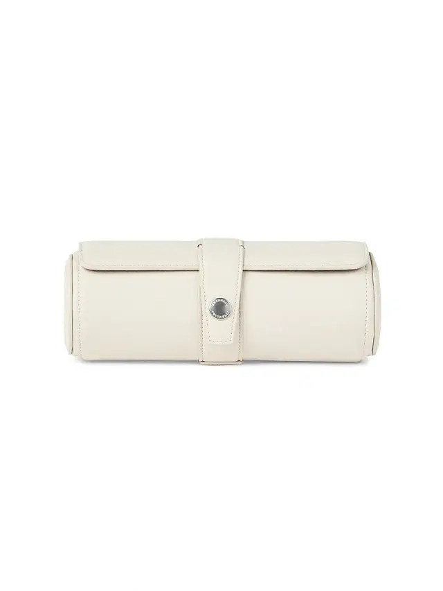 Fine Grain Calfskin Watch Box - Chalk