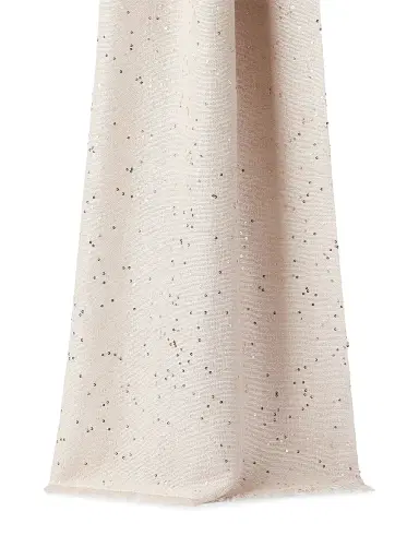 Brunello Cucinelli Women's Cashmere and Silk Diamond Yarn Scarf - Oat | Thumbnail 3