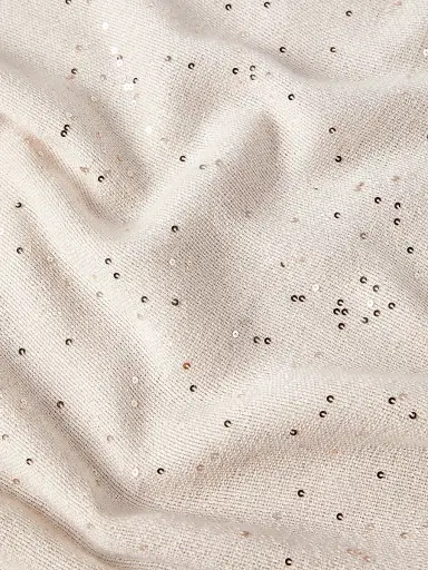 Brunello Cucinelli Women's Cashmere and Silk Diamond Yarn Scarf - Oat | Thumbnail 4