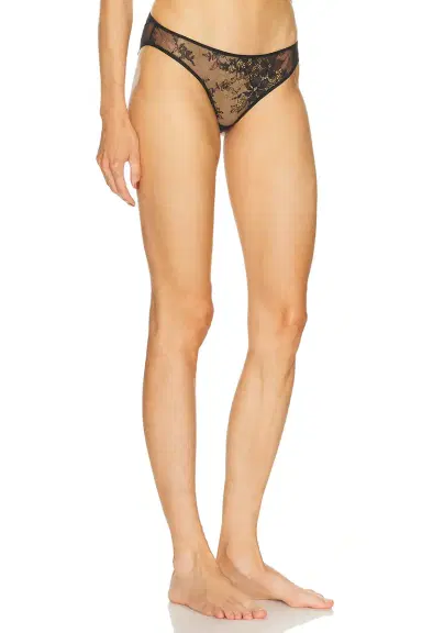 Skims Ultra Fine Lace Peek-a-boo Bikini Panty | Thumbnail 3