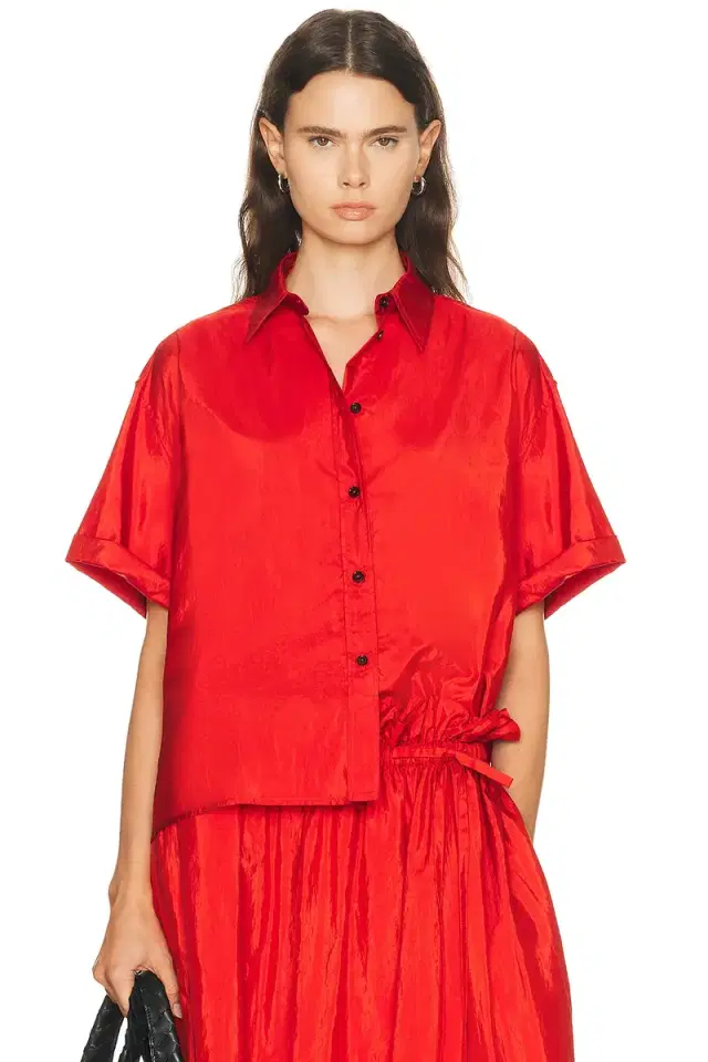 Jil Sander Short Sleeve Button Up Top