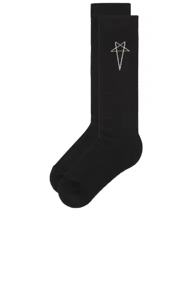 DRKSHDW by Rick Owens Pentagram Knee High Socks | Thumbnail 3 DRKSHDW by Rick Owens Pentagram Knee High Socks | Thumbnail 3