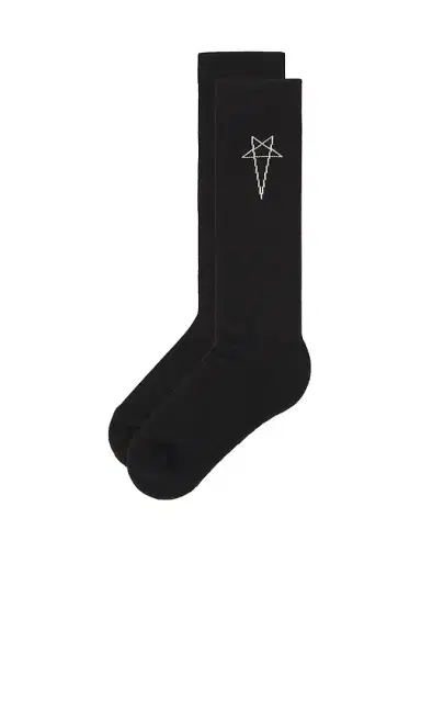 DRKSHDW by Rick Owens Pentagram Knee High Socks | Thumbnail 1 DRKSHDW by Rick Owens Pentagram Knee High Socks | Thumbnail 1