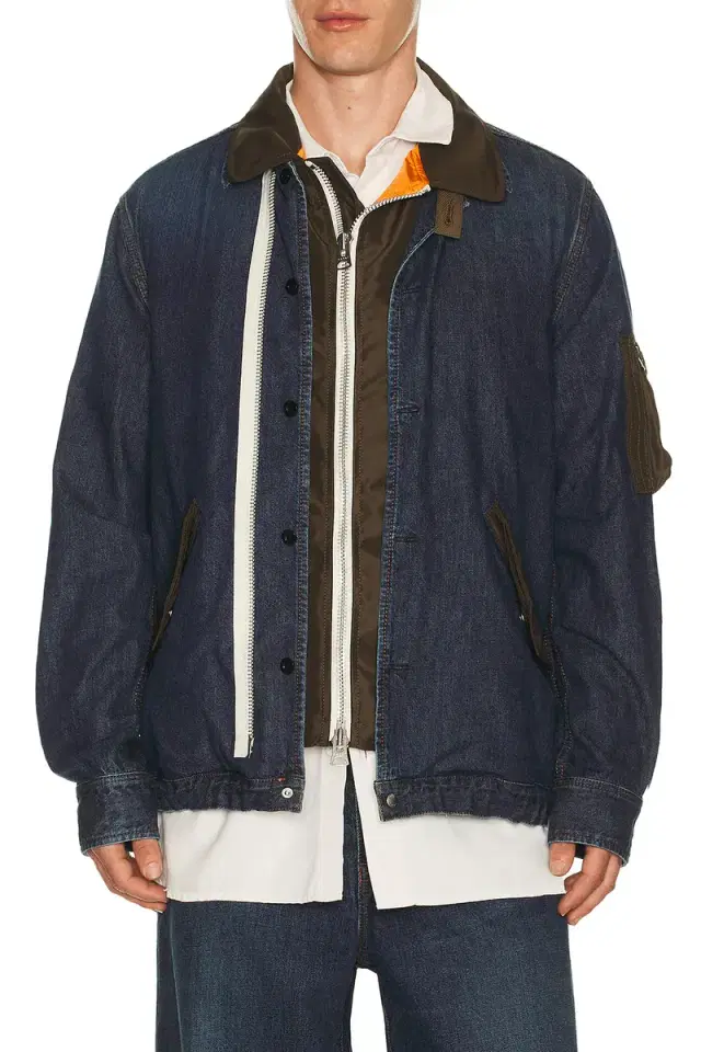 Sacai Denim x Nylon Twill Blouson
