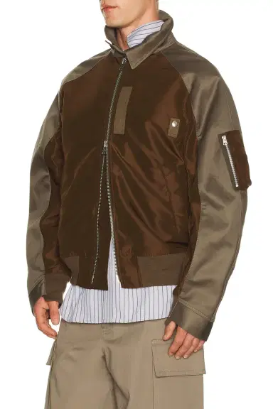 Sacai Cotton Chino x Nylon Twill Blouson | Thumbnail 2
